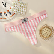 Victoria Secret Hot Shine Script Thong Panty Women Sexy Underwear Lingerie VS