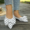Spring and Autumn New Pointed Simple and Comfortable Casual Flat Shoes Fashionable Hot Selling Sexy Bow Single Shoes for Women