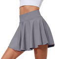 Women's Skirts Tennis Women's Solid Color High Waisted Tennis Pleated Skirts Inner Pocket Quick Drying Sports Short Running Fitness Skirt