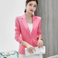Autumn Winter Spring Women Blazers Fashion Luxury Suit Jackets Notched Outerwear Elegant White Tops Elegant Office Tailored Coat