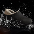 Chunky Platform Waterproof Plush Slippers Women Outdoor Non Slip Thicken Warm Sport Cotton Shoes Couple Thick Sole Plush Slides