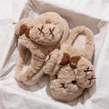 Unisex Couple Plush Slippers with Dog Design Non-Slip Cute Animal Pattern Cozy House Shoes for Men And Women