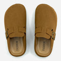 Fashion Women's Suede Mules Slippers New Lady Sandals Outdoor Beach Slides Home Shoes Four Season Soft Sole Non-slip Breathable