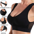 Women Sport Bra S-6XL Hollow Out Women Sport Bra Fitness Yoga Running Vest Underwear Padded Crop Tops Underwear wireless gym top bras Breathable