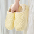 Cute Bear Waterproof Eva Winter Indoor Slippers Women 2026 New Thick Bottom Warm Plush Home Slippers Couple Comfort House Slides