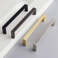 96-320mm Pitch-row Long Cabinet Door Handle Modern Simple Handles for Wardrobe and Drawer Dresser Zinc Alloy Shoe Cabinets Pulls