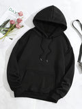 Women's Gothic Skull Book Pattern Print Black Hoodie Halloween Christmas Casual Pullovers Vintage Style Y2k Sweatshirts Female