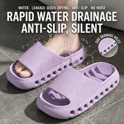 Bathroom Slippers Men Women Quick Drying Shower Shoes Thick Sole EVA Drain Hole Slides Anti-Slip Indoor Soft Platform Sandals