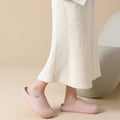 Lightweight Waterproof Warm Home Mules Shoes Women Plush Size 45 Non Slip Plush House Slippers Indoor Outdoor Soft Sole Shoes