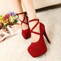 Comemore Red Black Black High Heel Stiletto Ladies Dress Pumps Fashion 2023 Ladies Party Platform Sandals Women's Scarpins Shoes