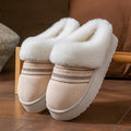 2026 New Women's Plush Slippers Indoor Warm Thick Bottom Home Slippers Fashionable Comfortable Non slip Cotton Drag