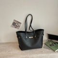 Urban Minimalist Style Large Capacity Women's Tote Bag Underarm Shoulder Commuter Handbag Fashionable Travel Underarm Bag