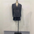 Women Sweet Blazer Pink Girly Heart-breasted Long-sleeve Suit New Spring Autumn Office Lady Fashion Casual Solid Slim Blazers