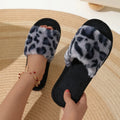 Fashion Women Slippers Cotton Plush Warm Female Light EVA Flat Bottom Non-slip Comfortable Slides Winter Autumn House Shoes
