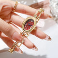 New Fashion Casual Women Watches Ellipse Women Watch Clock Quartz Watch Bracelet Wristwatch Simple Ladies Watch Relogio Feminino