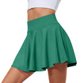 Women's Skirts Tennis Women's Solid Color High Waisted Tennis Pleated Skirts Inner Pocket Quick Drying Sports Short Running Fitness Skirt