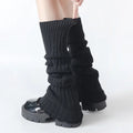 2025 Spring Lolita Leg Warmers Socks Female Knitted Warm Foot Cover Women Warmer Lady Autumn Crochet Heel Socks Boot Cuffs