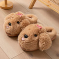 Fluffy Platform Slippers Women Home Plush Winter Dog Cartoon Designer Shoes Girls Indoor Fuzzy Fur Slides Unisex Soft Non-Slip