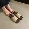 Stylish Minimalist Single-strap Sliding Sandals Solid Color Women's Slippers 2024 Summer New Outdoor Casual Opentoe Flats autumn