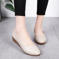 *Fashion Hot-selling Elegant Sexy Wedge Work Loafers Spring and Autumn New Round Toe Comfortable Casual Shoes for Women
