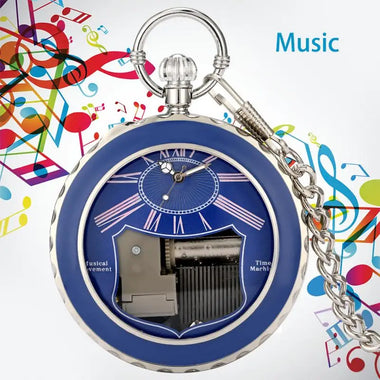 Classic Manually Musical Pocket Watch Playing Swan Lake Song Quartz Analog Clock for Men Women Pendant Watches FOB Chain Reloj