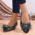 *Spring and Autumn New Round Bow Elegant Work and Leisure Shoes Fashionable Hot Selling Comfortable Flat Bottom Women's Shoes
