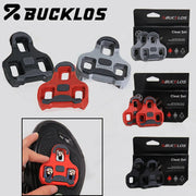 BUCKLOS Bicycle Self-Locking Pedal Cleats for LOOK KEO Professional Road Bike Pedals Shoes Cleat 0/4.5/9 Degree Float Cleats