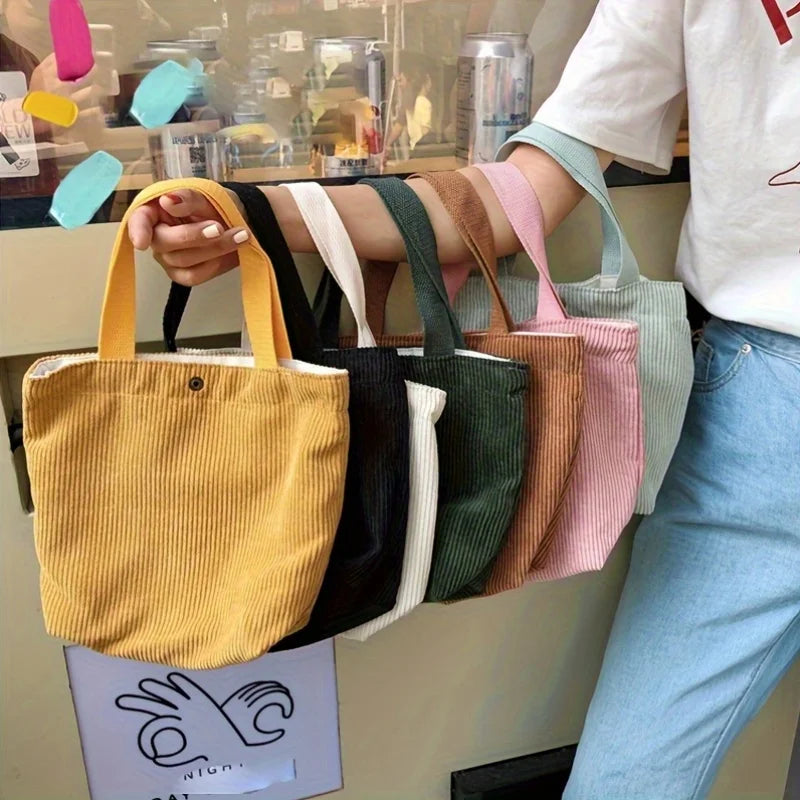 Fashionable Women's Handbag - Polyester Lining, Washable by Hand - Perfect for Shopping and Everyday Use, Multi-Colored Lunch Bag, Lunch Box Bag (Non-Food Contact)