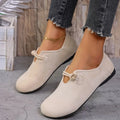 Retro Flat Shoes New Design Shallow Loafers Women's Casual and Comfortable Solid Color Women's Shoes