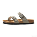 2025 Summer Women's Shoes Fashion cork Slippers Trendy couple beach shoes Casual comfortable flat slippers Zapatos Homme