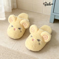 XIXITIAO Cartoon Slippers for Women Fashion Cute Lamb Home Indoor Shoes Winter Warm Soft Terry Bedroom Light Mute Flats Copule