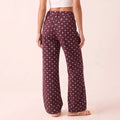 Y2K Women Polka Dot Wide Leg Denim Jeans High Waist Button Fly Loose Flared Trousers Retro Dot Print Casual Street Fashion Pants