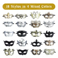 Party Vintage Venetian Mask 20-120Pcs Masquerade Masks Bulk Venetian Carnival Masks Vintage Antique Party Masks for Women Men Mardi Gras Prom Halloween