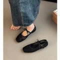 Spring/ Summer Elegant Square Toe Sexy Mesh Ballet Flat Shoes Fashionable Best Selling New Comfortable Large Size Women's Shoes