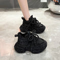 Luxury Rhinestone Casual Women's Chunky Sneakers Comfort Soft Soled Loafers 2026 Fashion Solid Splicing Women Shoes Кеды Женские