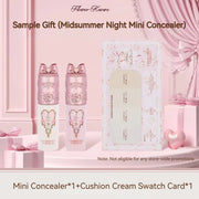 Flower Knows Cushion Foundation Shade Card + Mini Concealer Long-Lasting Moisturizing Full Coverage Face Makeup Sample Set