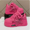 Women Sneakers Platform Casual Sports Shoes Personalized Star Design Vulcanized Shoes Outdoor Running Walking Shoe Female 35-41