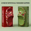 House Cloud Slippers Women Floral Slide Sandals Plus Size Soft Beach Shoes Flat Summer Indoor Outdoor Footwear Eva Home Men