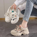 2026 Spring New Comfortable Anti Slip Women's Sports Shoes Fashion Platform Women's Sneakers Woman Shoes Lace Up Chunky Sneakers
