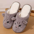 Womens Fuzzy Cat Slippers Winter Warm Cozy Indoor House Shoes With Soft Non Slip EVA Sole Cute Animal Design For Home Use