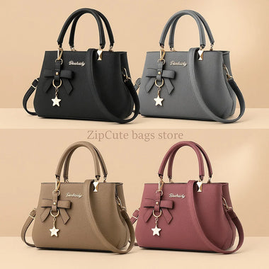 Women's bag New Korean version trendy autumn and winter bow women's bag portable shoulder bag messenger bag killer bag mother bag large capa