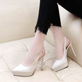 Women High Heels Super Shoes New 12CM Platform Super High Heels for Woman Pointed Toe Sandals Gladiator Party Pumps Dress Women Shoes Zapatos De Mujer