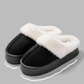 2026 Trend Flufy Fur Mules Slippers for Women Comfortable Thick Bottom Wam Plush Indoor Slippers Women Furry Winter House Shoes