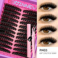 GROINNEYA Lashes Cluster Kit  DIY Lash Kit Natural & Effortless DIY Lashes Extensions for Beginners Easy to Apply Makeup