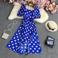 YuooMoo Women Dress 2025 New Fashion Vintage Floral Print Long Summer Dress Streetwear Lady Outfits Vacation Robes Femme