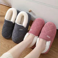 2025 Women Slippers Warm Winter Shoes Couples Footwear Casual Soft Plush Men Slides Outdoor Thick Flat Sole Shoes Home Slipper