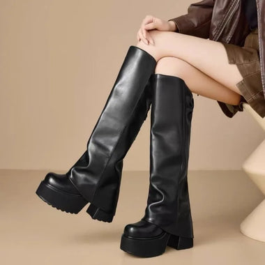 Long Tube Socks, Short Boots, Petite High Boots. New Autumn-winter Style, Niche and Retro Women's Boots.